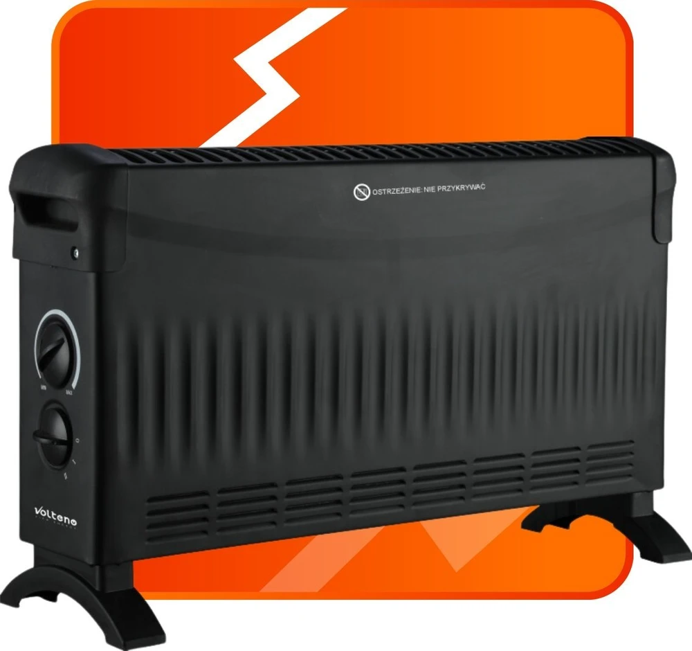 VOLTENO KONVEKTORIUS 1500W Juodas