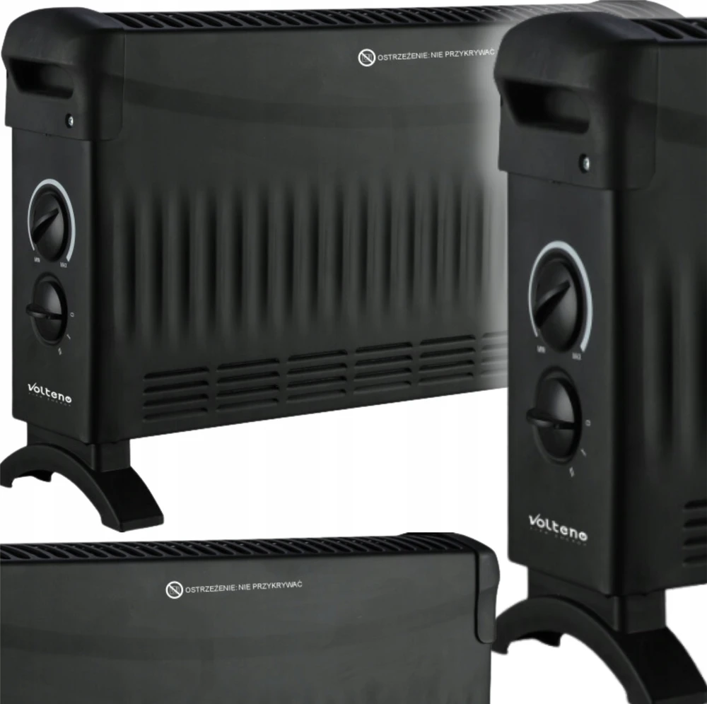 VOLTENO KONVEKTORIUS 1500W Juodas