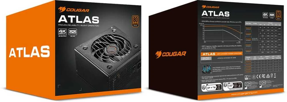 COUGAR CGRBD-550 maitinimo blokas 550 W 20+4 pin ATX Juoda