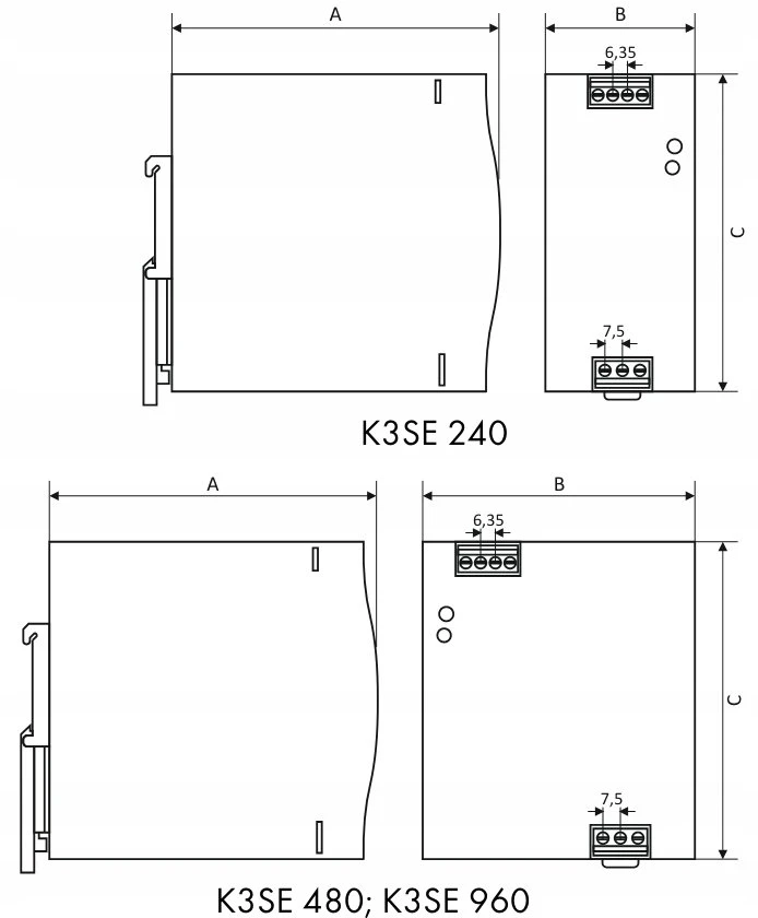 Silentiumpc Breve MAITINIMO ŠALIMAS K3SE 24024N 3X400/ 24VDC 10A