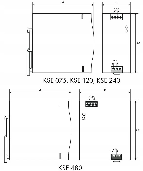 Silentiumpc „Breve ZAS.IMP. KSE 12048M“ 230/48V DC 2,5A 120W