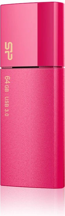 SILIKONIO MAITINIMO KOMPIUTERIS & COMMUNICAT SILICON POWER atmintis USB Blaze B05 64GB USB 3.2 Rožinė