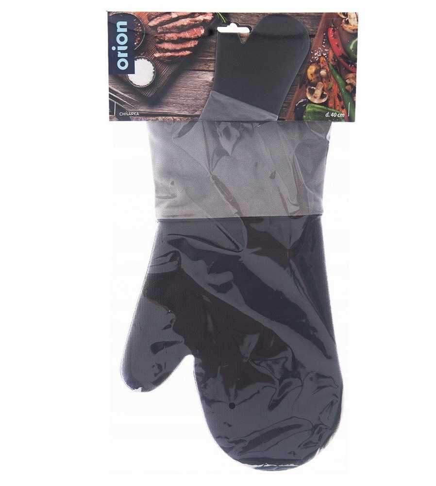 Orion Küchenhandschuh Ofenhandschuh Schutzhandschuh aus Silikon juodas 40x20 cm