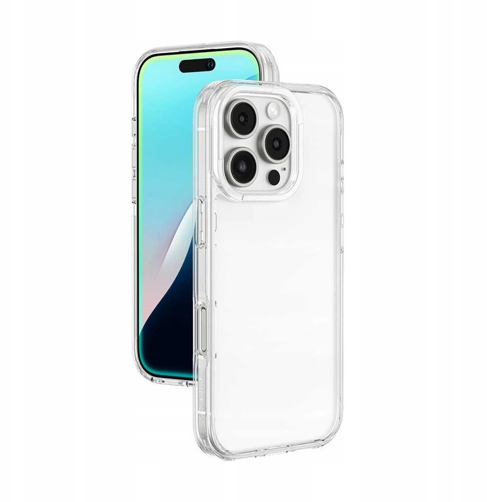 AmazingThing Minimal dėklas skirtas Apple iPhone 16 Pro silikoninis dėklas – skaidrus