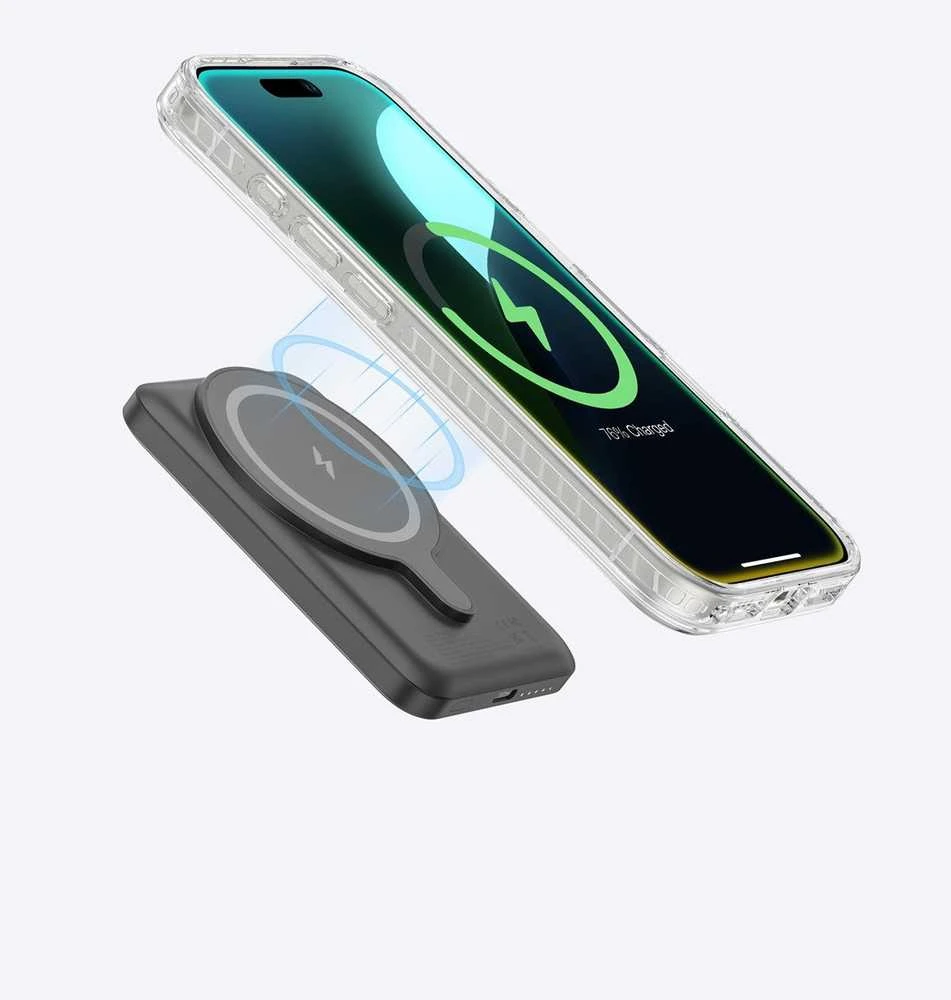 Nezatříděno AmazingThing Titan Pro Mag dėklas su Magnetic Ring skirtas Apple iPhone 16 - skaidrus