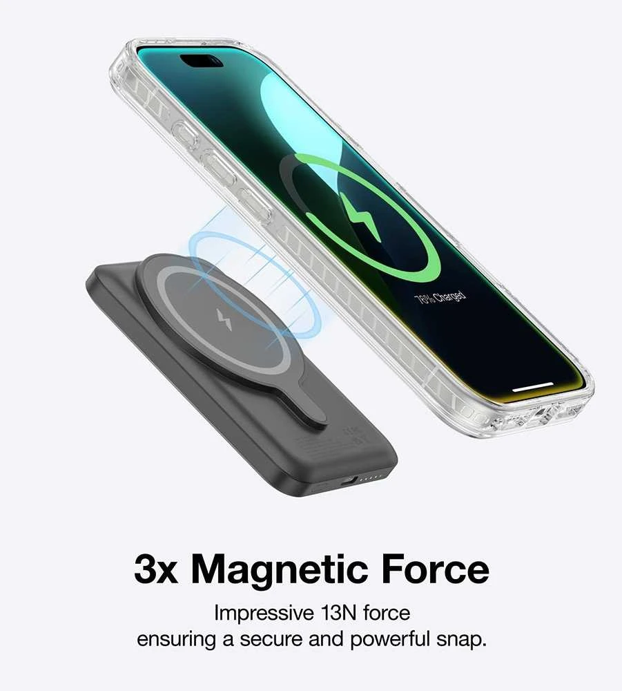 AmazingThing Titan Pro Mag dėklas su Magnetic Ring skirtas Apple iPhone 16 Pro - skaidrus