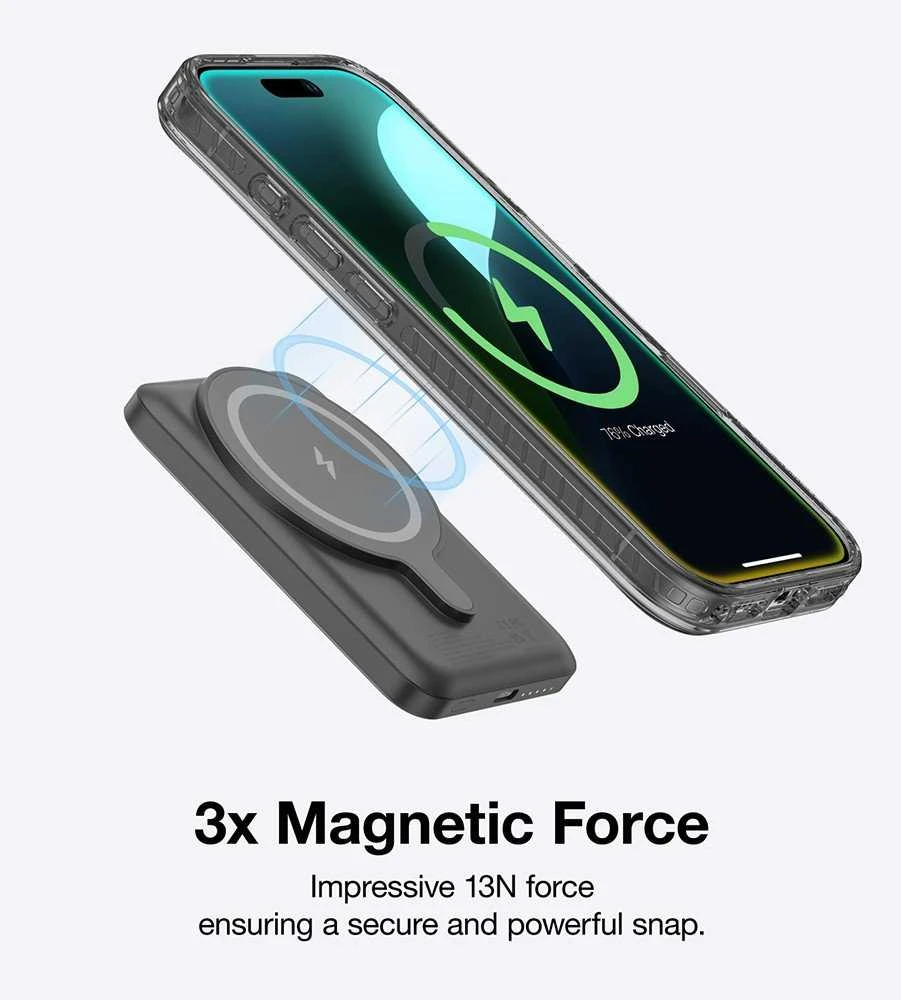 AmazingThing Titan Pro Mag dėklas su Magnetic Ring skirtas Apple iPhone 16 – juodos spalvos