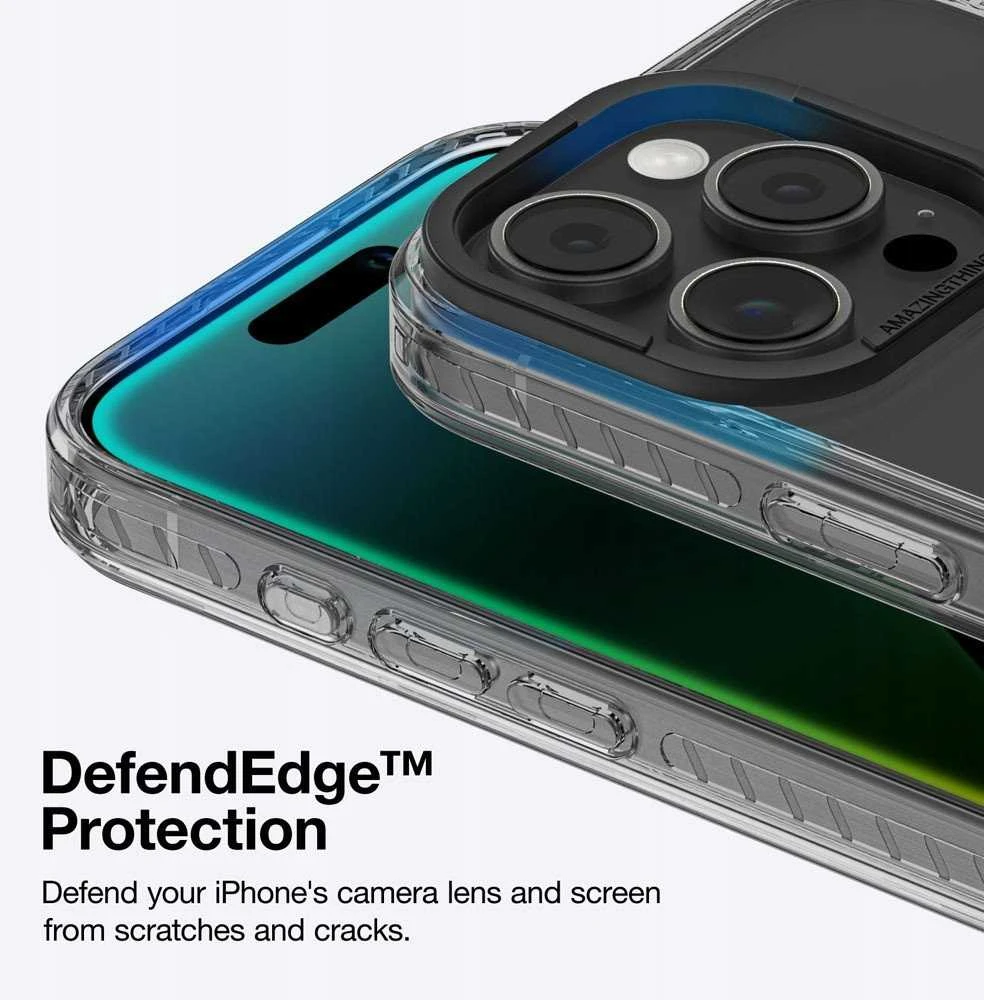 AmazingThing Titan Pro Mag dėklas su Magnetic Ring skirtas iPhone 16 Pro Max – juodos spalvos