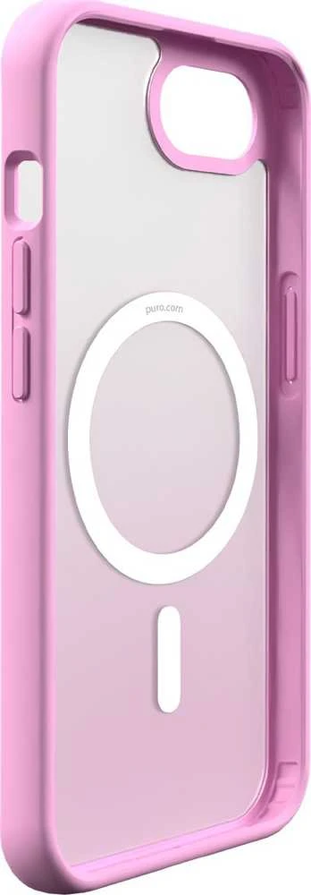 Puro in TPU "GRADIENT" su Magsafe and gradient effect Apple iPhone 16E, dėklas telefonui rožinės spalvos