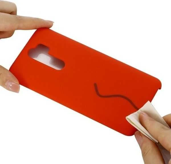 113239 dėklas silikoninis XIAOMI MI NOTE 10 Raudonas