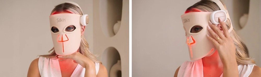 Belaidė LED veido kaukė su 7 šviesos režimais Silk'n Face Mask Pro