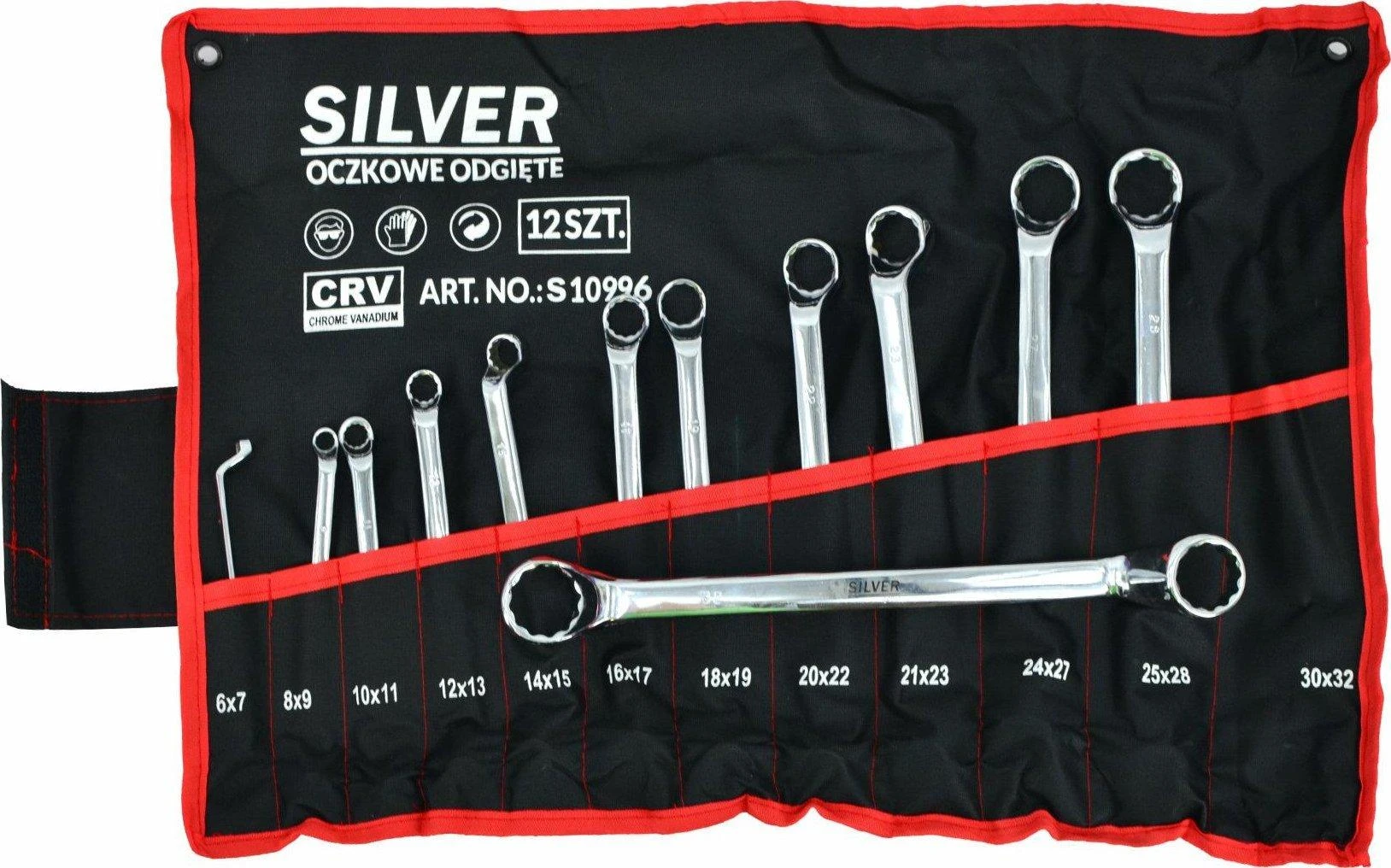 Silver Sidabrinis KLUCZ OCZKOWY -ODGIĘTY 12szt. PŁACHTA
