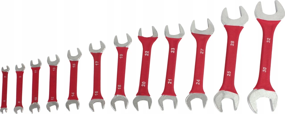 SILVER KLUCZE plokščias DWUSTRONNE 12szt. /Sidabrinis 6-32mm