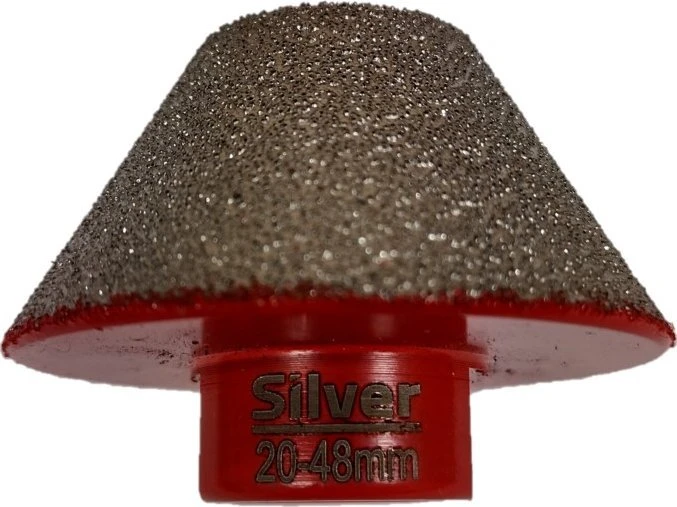 Grąžtas SILVER Sidabrinis Sidabrinis DEIMANTINIS KŪGINIS FREZA M14 20-48mm