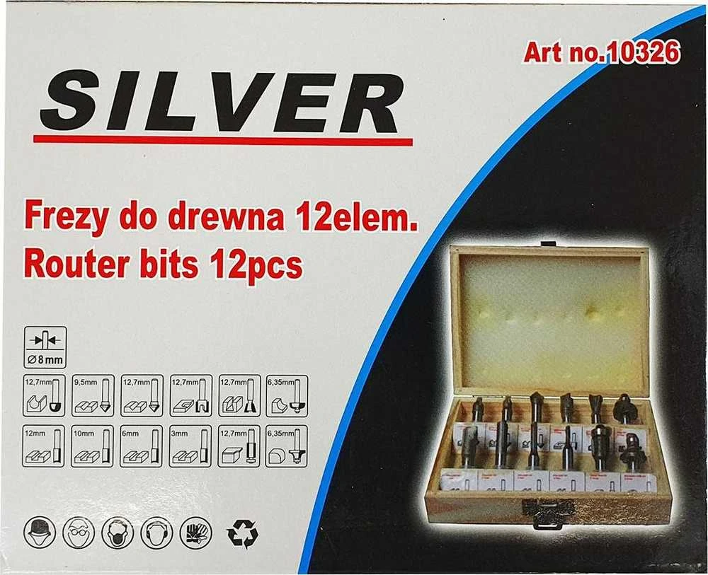 SILVER LUOKUTINĖS FORMOS MĖRIMO SVIESTAI 12 vnt./SIDABRAS