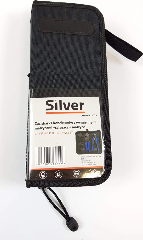 Silver SZCZYPCE DO KONEKTORÓW+5 MATRYC+ŚCIĄGACZ IZOLACJI /Sidabrinis