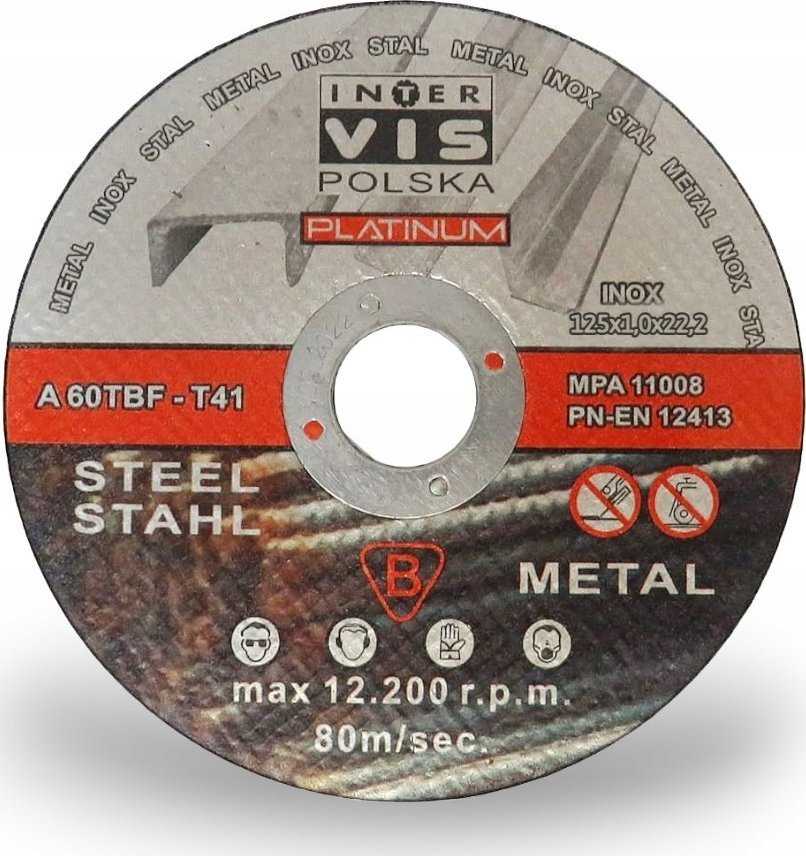 Silver Sidabrinis Sidabrinis PJOVIMO DISKAS METALUI 125*1,2mm PROFI