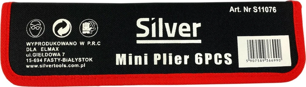 SILVER Replės mini 6 rūšių 125mm
