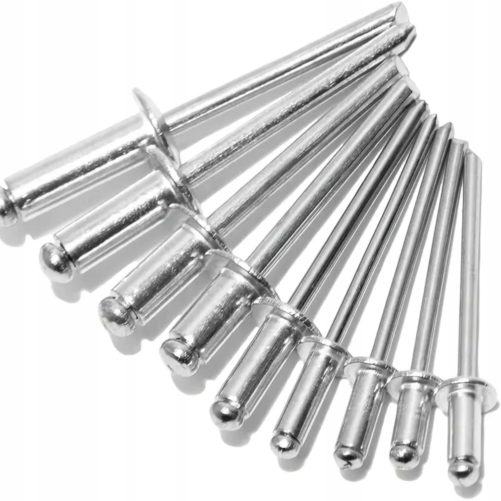 Silver Sidabrinis Sidabrinis Aklosios kniedės 2,4 – 4,8mm 400vnt