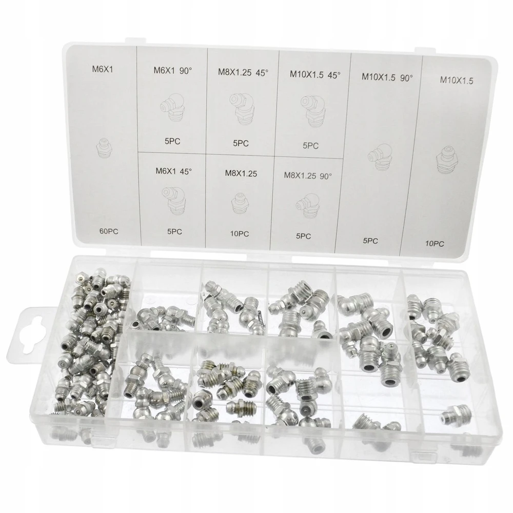 SILVER KALAMITKI METRIC tepimo antgaliai 110vnt Sidabrinis