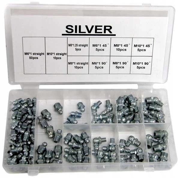 SILVER KALAMITKI METRIC tepimo antgaliai 110vnt Sidabrinis