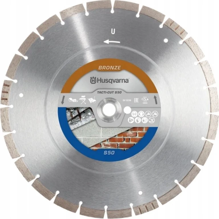 SILVER Sidabrinis SIDABRINIS DEIMANTINIS DISKAS STONER 350mm SEGMENTINIS