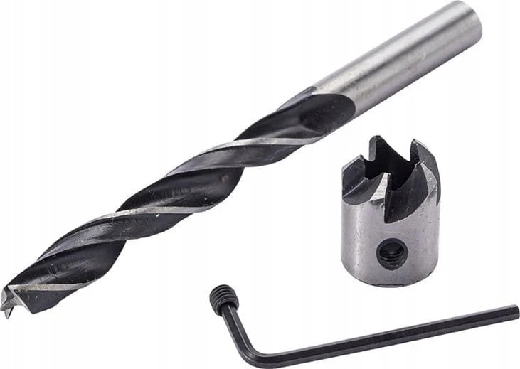 Grąžtas SILVER Sidabrinis WIERTŁA DO DREWNA Z POGŁĘBIACZEM 3-6mm 5szt.