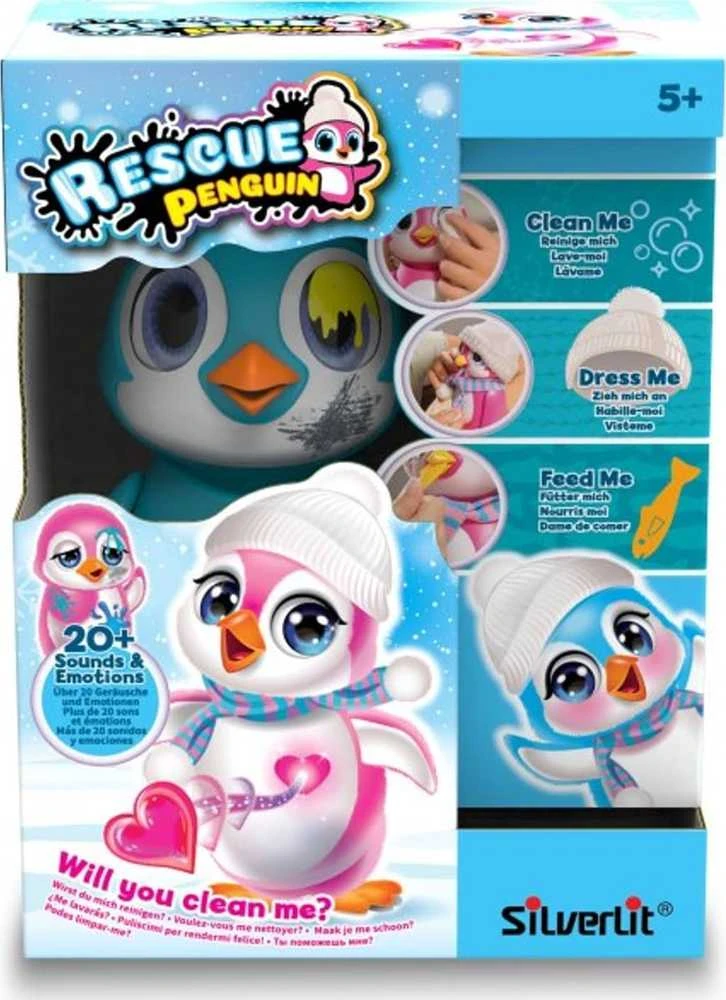 Interaktyvus pingvinas „Rescue Penguin”, Silverlit, mėlynos spalvos