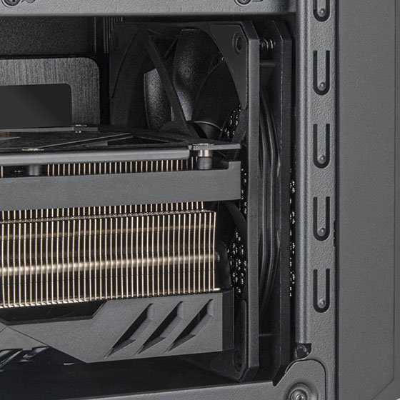 „Silverstone SST-FA313-B“ mikro-ATX korpusas