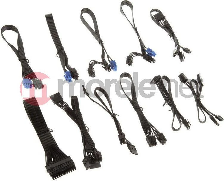 SilverStone Rinkinys kabli, Juodas (SST-PP05-E)
