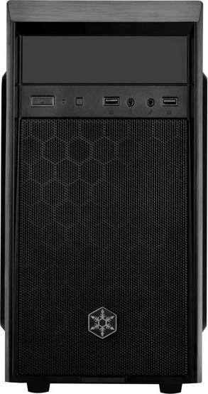 SilverStone SST-PS16B Precision Mini Tower Micro ATX kompiuterio dėklas, tylus, juodas