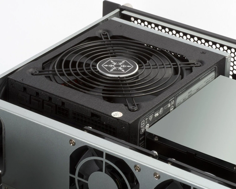 Serveris SilverStone RM23–502 Rackmount Serverio korpusas, ATX, USB 3.0 – 2U – juoda