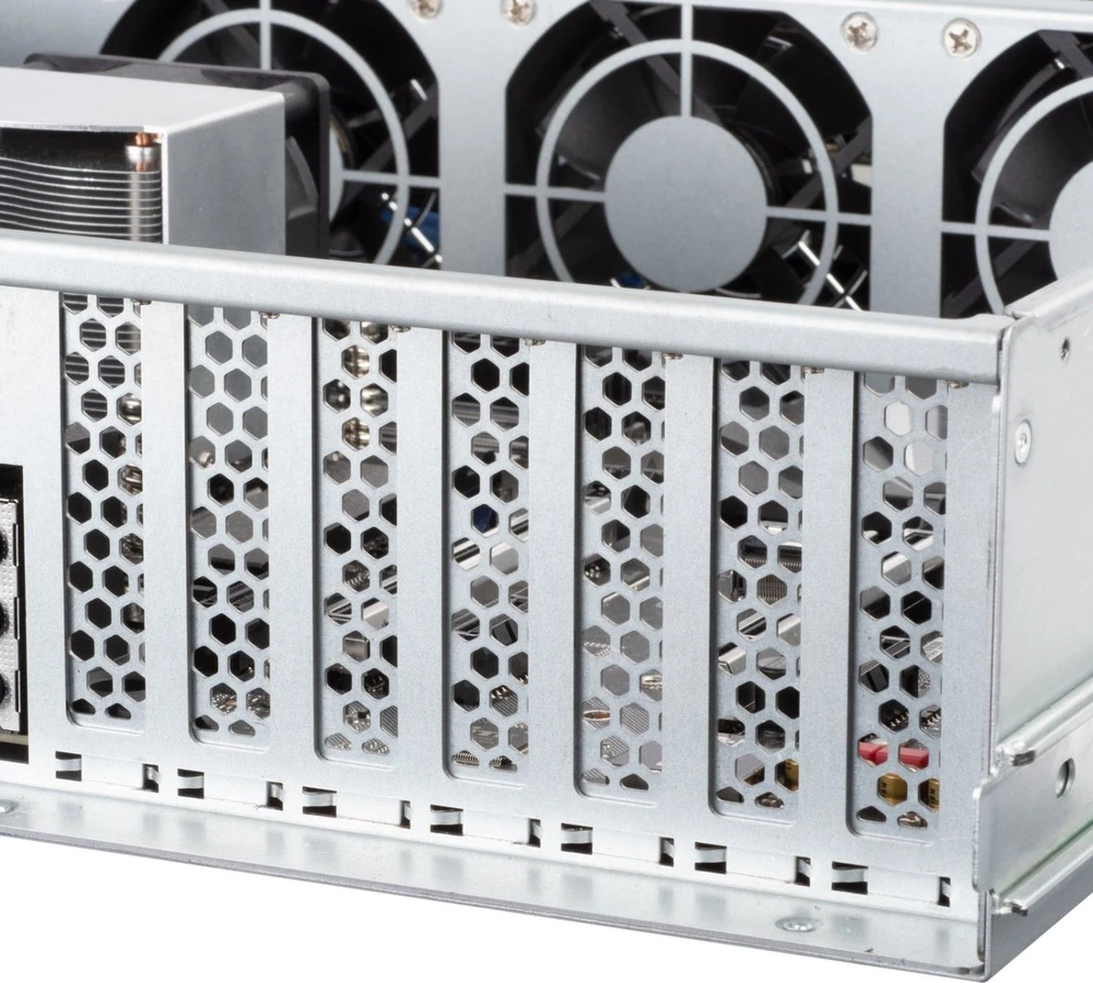 Serveris SilverStone RM23–502 Rackmount Serverio korpusas, ATX, USB 3.0 – 2U – juoda