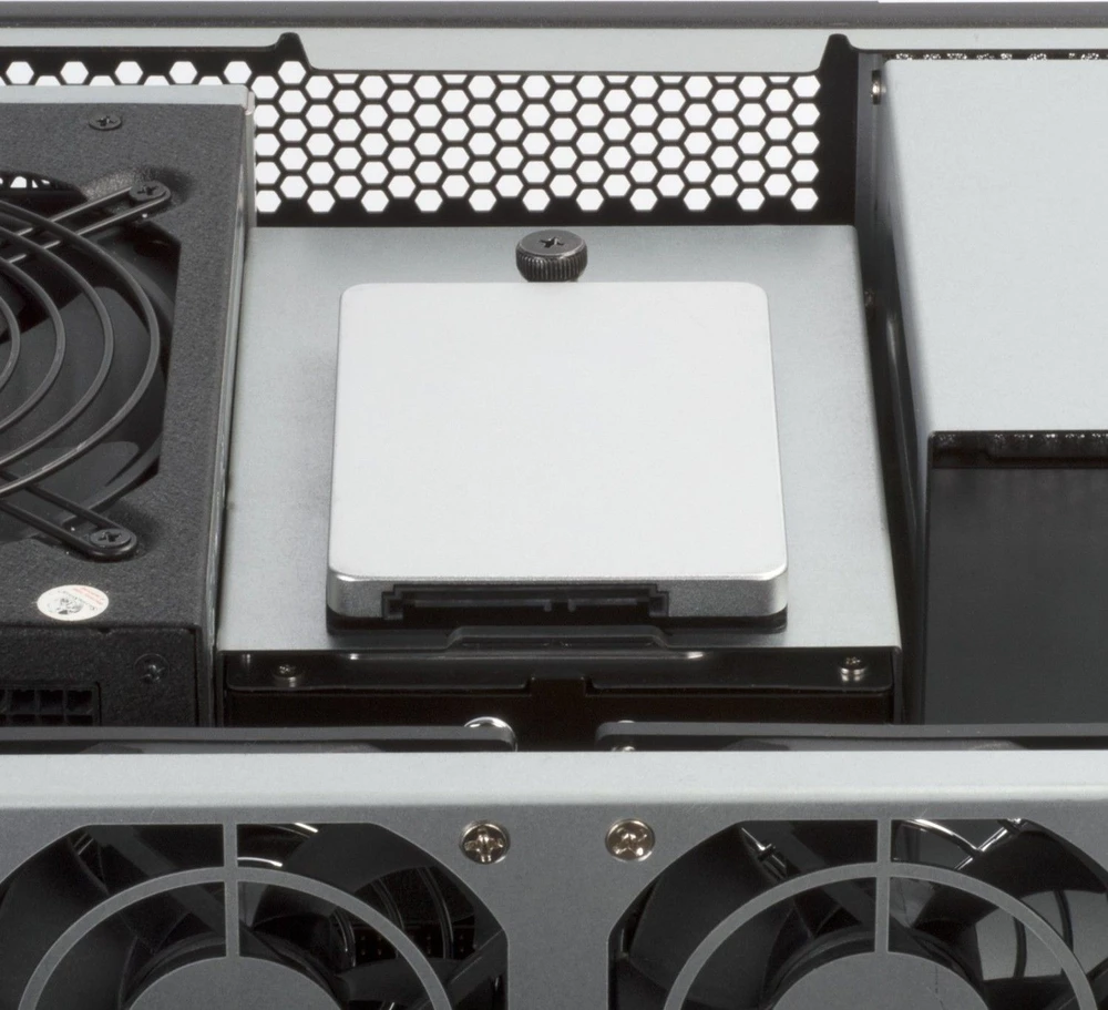 Serveris SilverStone RM23–502 Rackmount Serverio korpusas, ATX, USB 3.0 – 2U – juoda