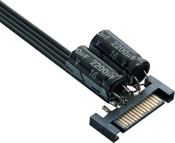 SilverStone SATA 15-pin - SATA 15-pin x3, 1.8m, Juodas (SST-CP06-L)