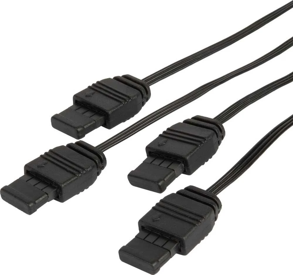 Šakotuvas „SilverStone ARGB“ 4 krypčių skirstytuvo kabelis, ilgis – 30 cm