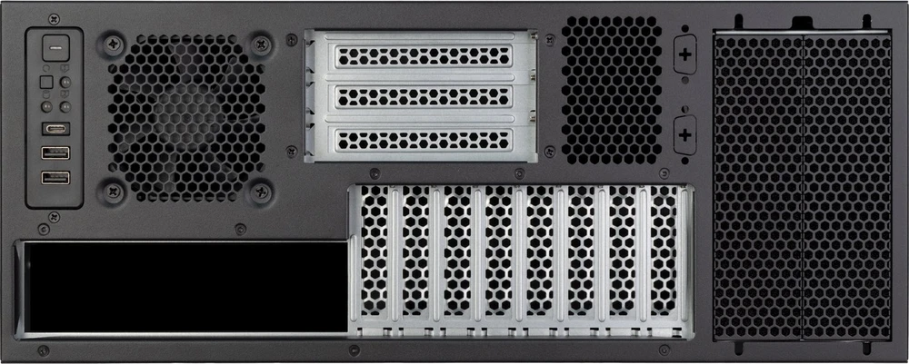 Silverstone SST-RM47-502I Rackmount Storage, 4HE, ATX - juodas