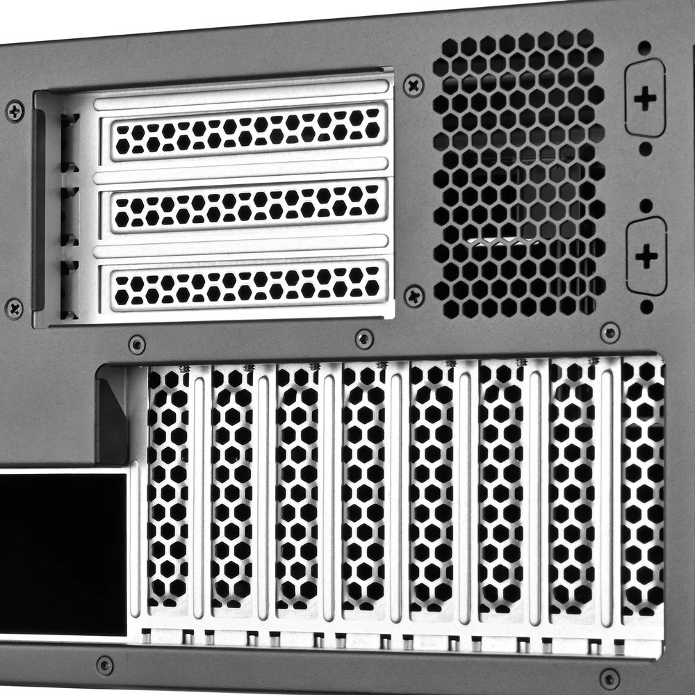 Silverstone SST-RM47-502I Rackmount Storage, 4HE, ATX - juodas