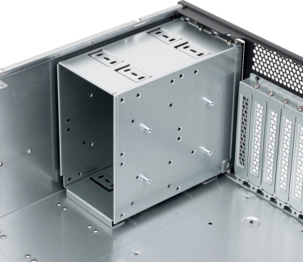 Silverstone SST-RM47-502I Rackmount Storage, 4HE, ATX - juodas