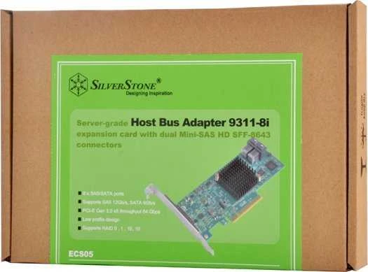 Kontroler SilverStone Silverstone SST-ECS05 RAID-Contr. PCIe x8 für 8x SAS/SATA (9311-