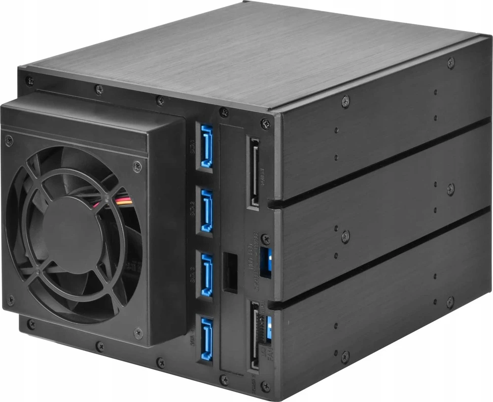 SilverStone SilverStone SST-FS304-12G Externes 3,5-col.-Gehäuse, 4-Bay - juodas