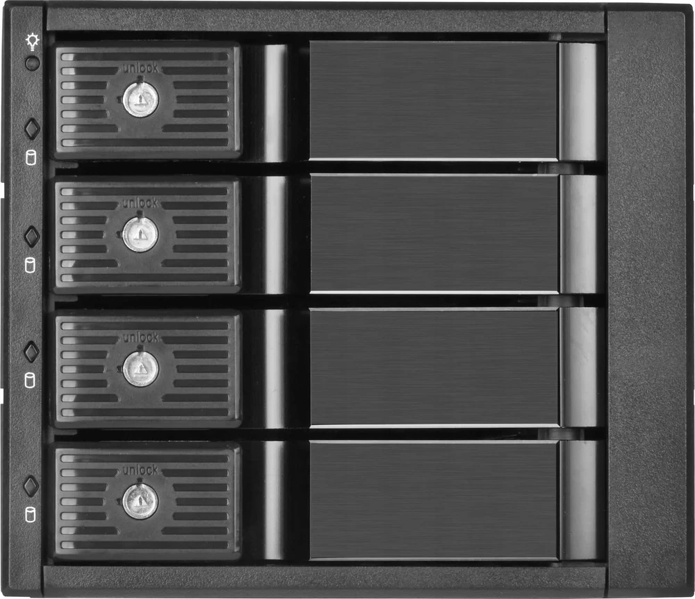 SilverStone SilverStone SST-FS304-12G Externes 3,5-col.-Gehäuse, 4-Bay - juodas