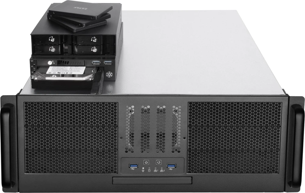 SilverStone SST-RM41-506 Rackmount Server - 4U - juodas