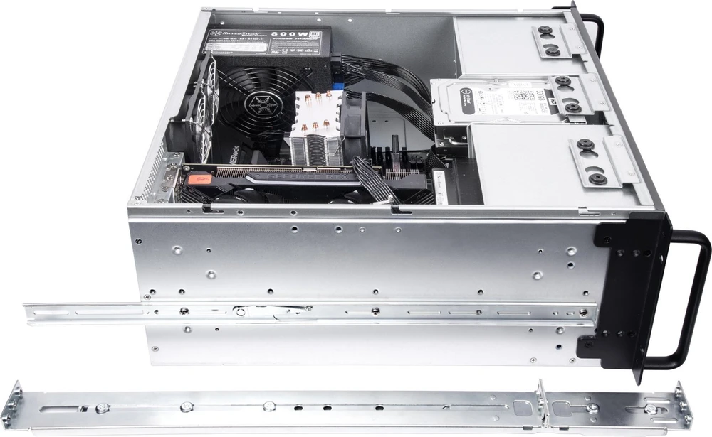 SilverStone SST-RM41-506 Rackmount Server - 4U - juodas