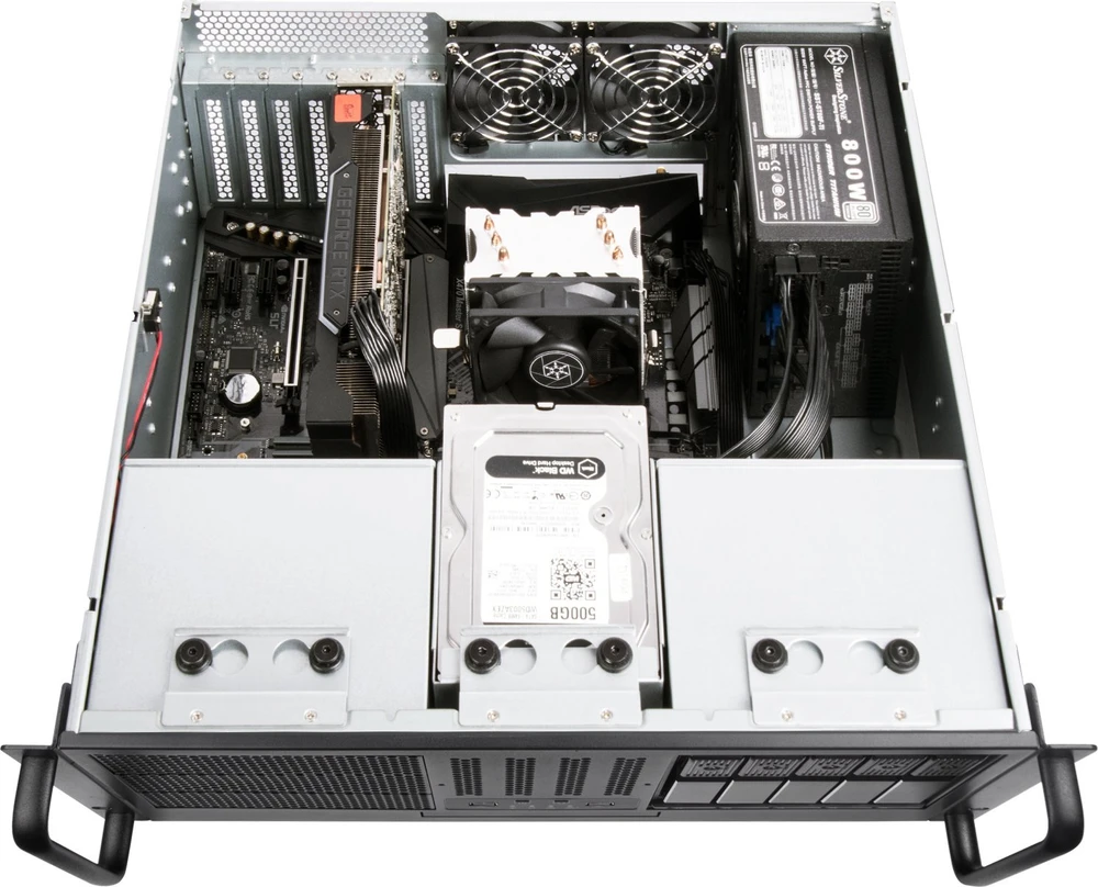 SilverStone SST-RM41-506 Rackmount Server - 4U - juodas