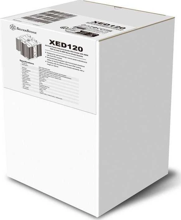 „SilverStone SST-XED120S-WS“ procesoriaus aušintuvas, 4U formos koeficientas - sidabrinis