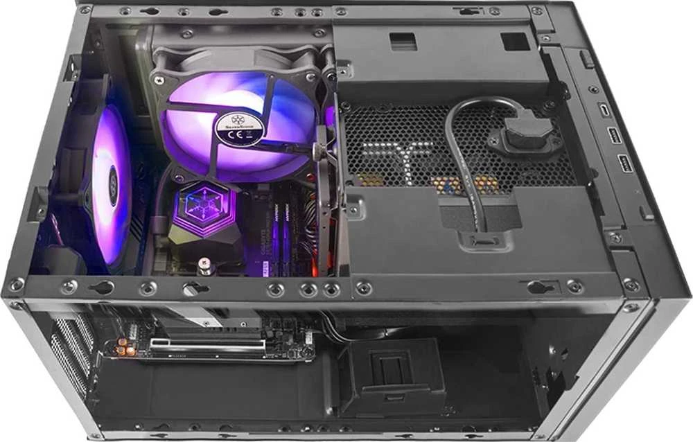 SilverStone SST-SG15B Sugo Mini-ITX case - juodas