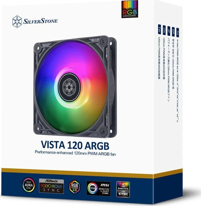 SilverStone VISTA 120 ARGB ventiliatorius (SST-VS120B-ARGB)