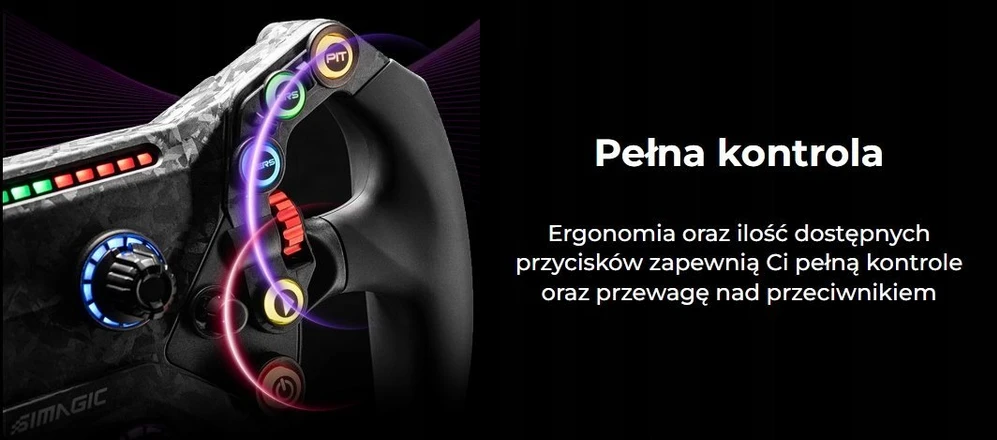 Žaidimų vairas SIMAGIC GT NEO vairas su QR50 greito atleidimo funkcija