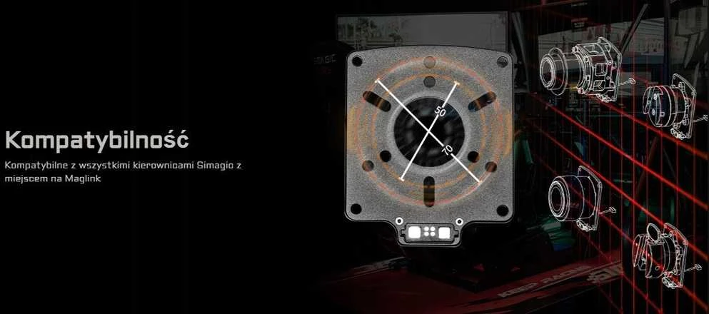 SIMAGIC magnetinis USB adapteris, skirtas GT Neo / Neo X Hub, QR50, QR70, S431